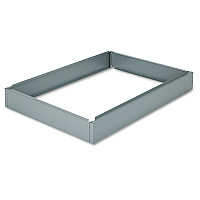 Base for Safco Steel Five-Drawer 43" x 32" Stackable Flat Files, 46.5" x 32.5" x 6", Gray (4997GRR)