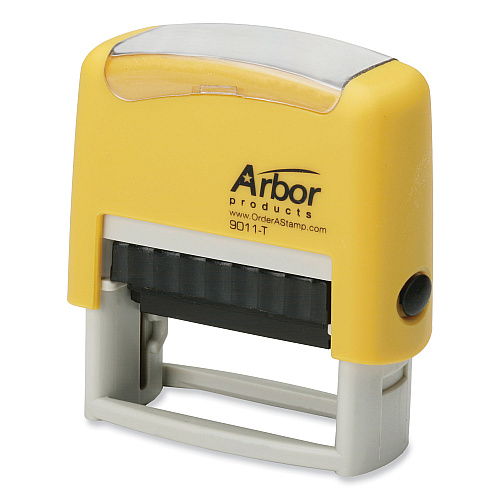 AbilityOne 7520012074202, SKILCRAFT Pre-Inked Message Stamp, ENTERED, Blue