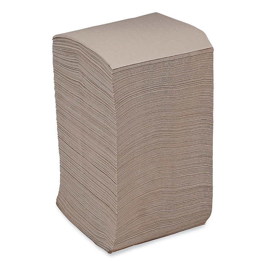 Boardwalk&reg; Beverage Napkins, 1-Ply, Brown, 500 Napkins, 8 Packs (BWK8300K)