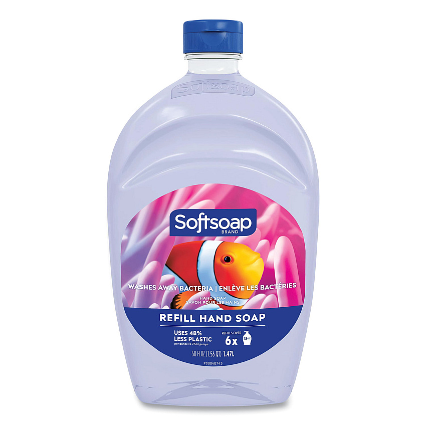 Softsoap Liquid Hand Soap Refill, Fresh Scent, 50 oz, 6/Carton (45993)