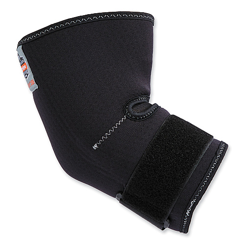 ergodyne ProFlex 655 Compression Arm Sleeve with Strap, Large, Black (16584)