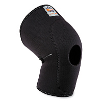 ergodyne ProFlex 615 Open Patella Anterior Pad Knee Sleeve, Medium, Black (16533)