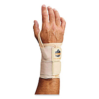 ergodyne ProFlex 4010 Double Strap Wrist Support, Medium, Fits Left Hand, Tan (70134)