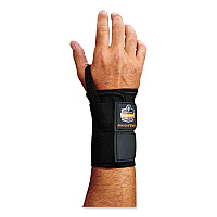 ergodyne ProFlex 4010 Double Strap Wrist Support, X-Large, Fits Right Hand, Black (70028)