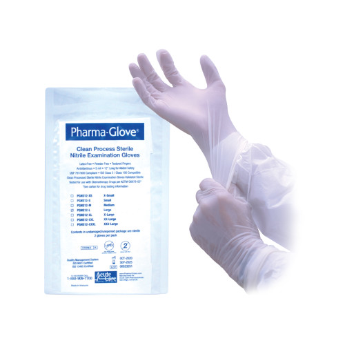 Pharma-choice Pharma-glove Sterile Nitrile 12, Chemo Approved-astm Tested, Case Of 200 (PGNS12-2XL)