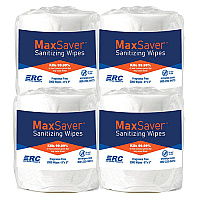 Maxsaver Sanitizing Wipes, 2000/rl - Case Of 4 Rolls (BW8000)