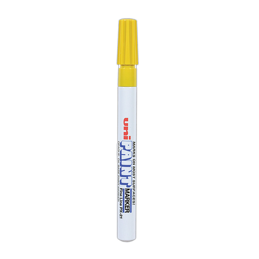 uni Paint Permanent Marker, Fine Bullet Tip, Yellow (63705)