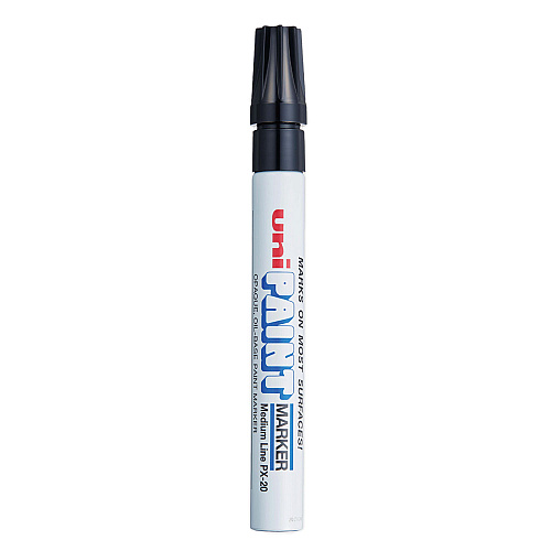 uni Paint Permanent Marker, Medium Bullet Tip, Black (63601)