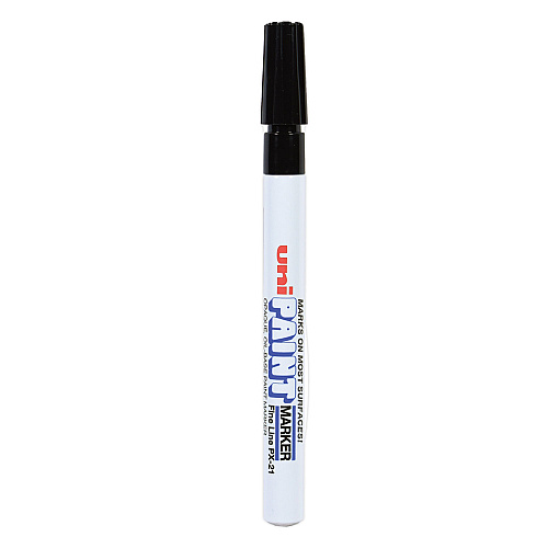 uni Paint Permanent Marker, Fine Bullet Tip, Black (63701)