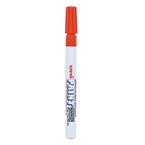 uni Paint Permanent Marker, Fine Bullet Tip, Red (63702)