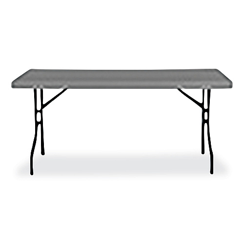 AbilityOne 7110017025673, SKILCRAFT Blow Molded Folding Tables, Rectangular, 60w x 18d x 29h, Charcoal Gray