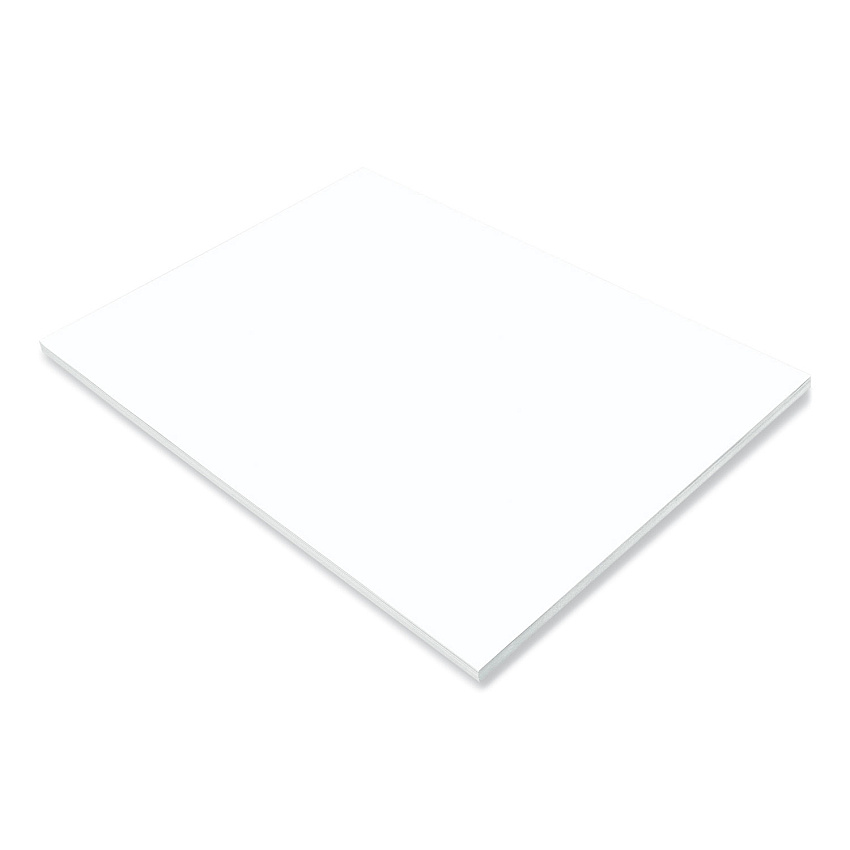 Prang SunWorks Construction Paper, 50 lb Text Weight, 18 x 24, Bright White, 50/Pack (8717)