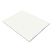 Prang SunWorks Construction Paper, 50 lb Text Weight, 18 x 24, White, 50/Pack (9217)