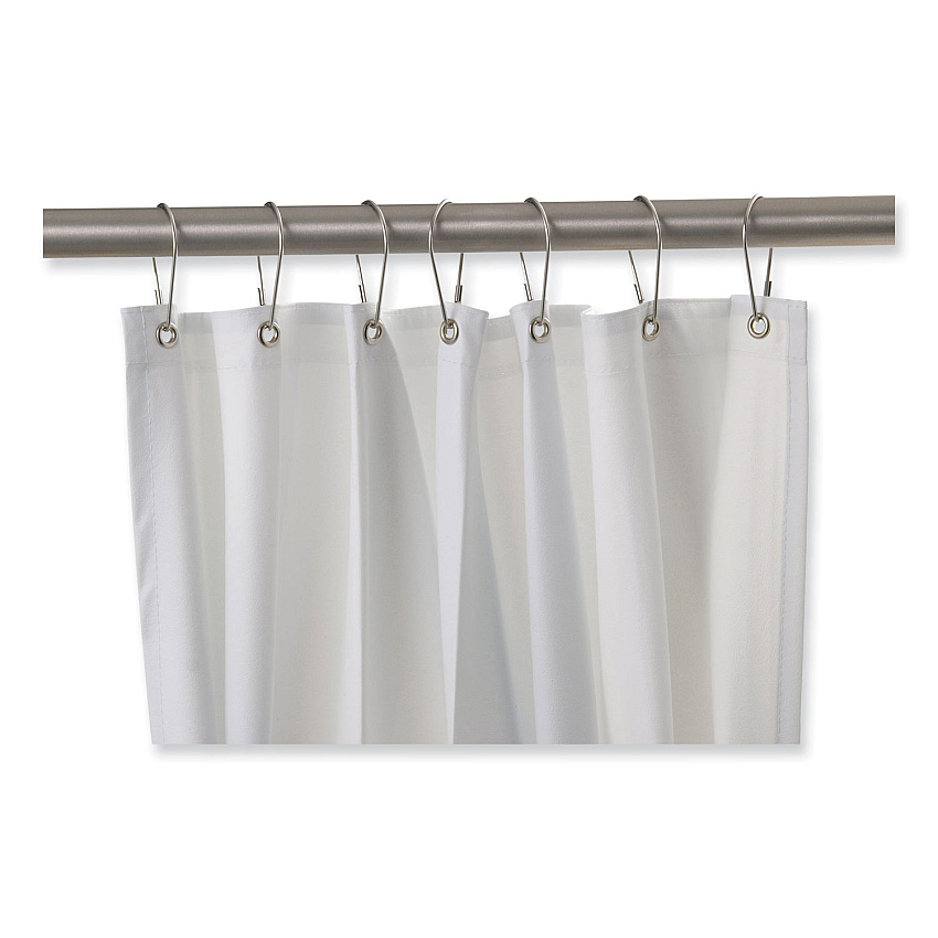 Bobrick Shower Curtain, 42 x 72, Vinyl, White (2042)