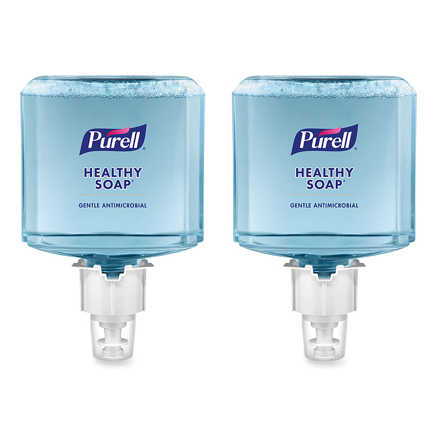 PURELL HEALTHY SOAP 0.5% BAK Antimicrobial Foam Refill, For ES4 Dispensers, Light Citrus Floral Scent, 1,200 mL, 2/Carton (507902)
