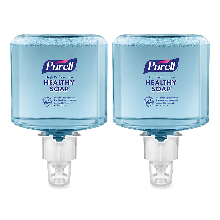 PURELL CLEAN RELEASE Technology (CRT) HEALTHY SOAP High Performance Foam Refill, For ES4 Dispensers, Fragrance-Free, 1,200 mL, 2/CT (508502)