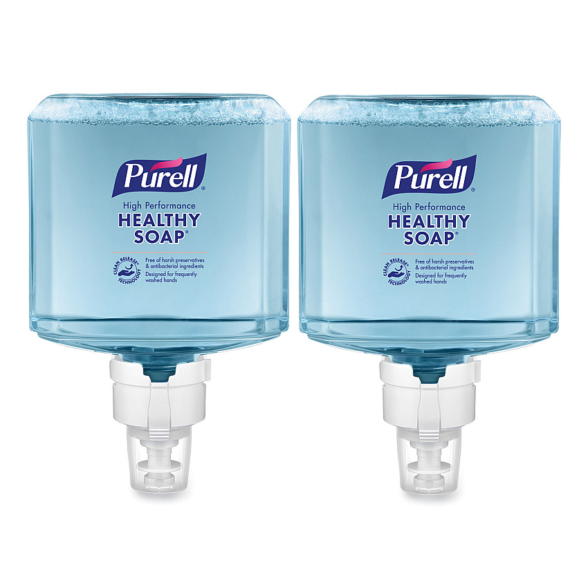 PURELL CLEAN RELEASE Technology (CRT) HEALTHY SOAP High Performance Foam Refill, For ES8 Dispensers, Fragrance-Free, 1,200 mL, 2/CT (778502)