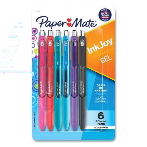 Paper Mate InkJoy Retractable Gel Pen, Medium Assorted Ink - Main Image
