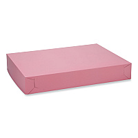 SCT White Two-Piece Non-Window Bakery Boxes, 26 x 18.5 x 4, White, Paper, 50/Carton (0898)