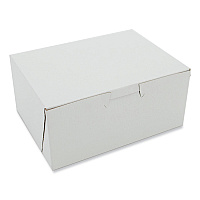 White One-piece Non-window Bakery Boxes, 6 X 4.5 X 2.75, White, Paper, 250/carton