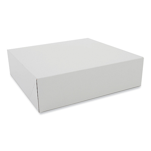 SCT Clay-Coated Donut Boxes, 9 x 9 x 2.5, White, Paper, 150/Carton (1204)