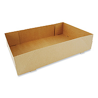 SCT Kraft Donut Trays, 13.5 x 9 x 3, Brown, Paper, 250/Carton (1250)