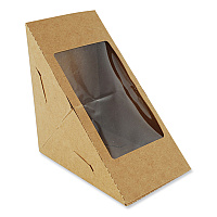SCT Window Sandwich Wedge Box, 2.96 x 4.70 x, White, Paper, 300/Carton (24103)
