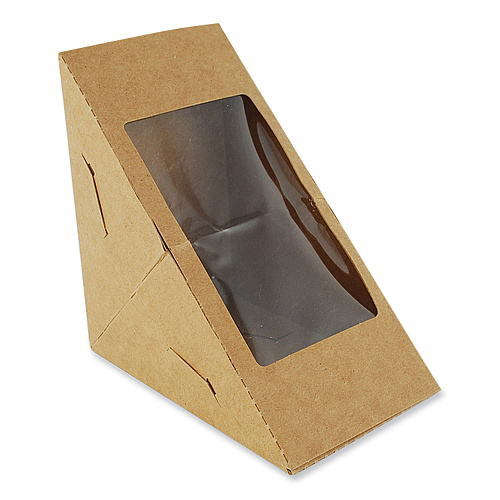 SCT Window Sandwich Wedge Box, 2.96 x 4.70 x, White, Paper, 300/Carton (24103)