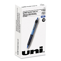 uni-ball Power Tank RT Ballpoint Pen, Retractable, Bold 1 mm, Blue Ink, Translucent Blue/Black Barrel, Dozen (42071)