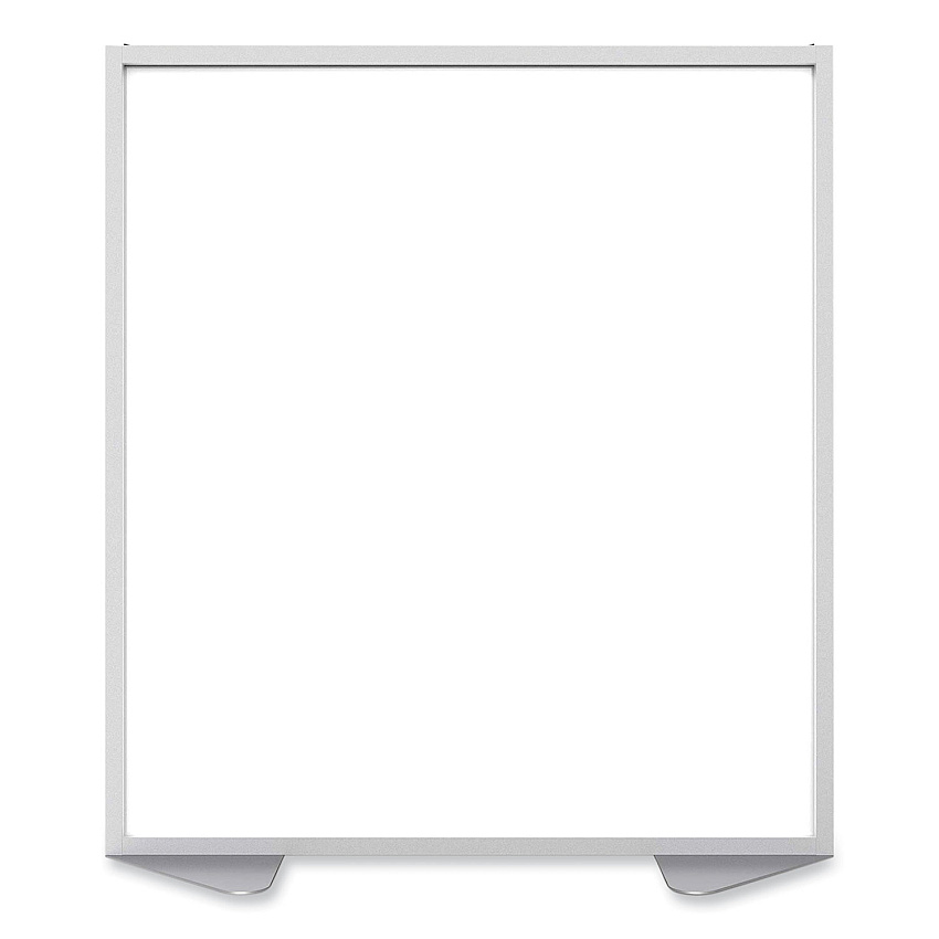 Ghent Floor Partition with Aluminum Frame, 48.06 x 2.04 x 53.86, White (MP544820)