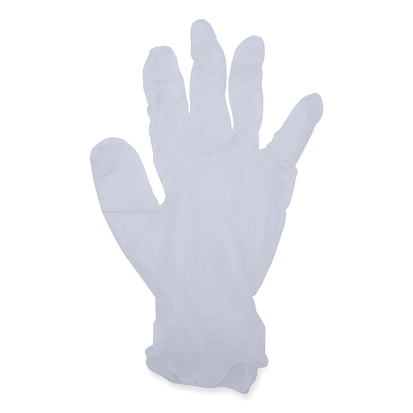 Boardwalk&reg; Disposable Vinyl Gloves, Clear, Medium, 4 mil, 100 Gloves (BWK365MBX)