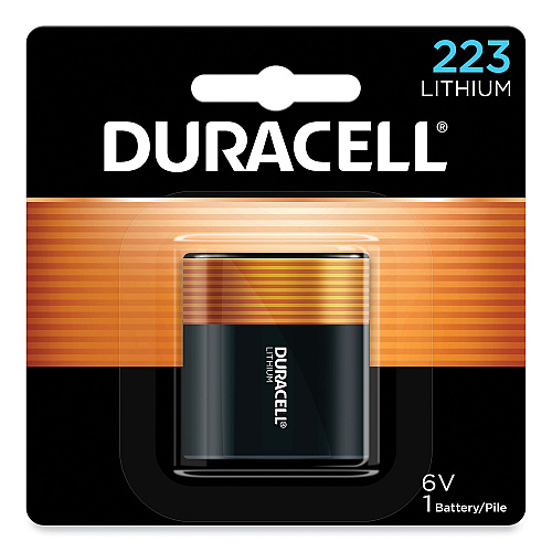 Duracell Specialty High-Power Lithium Battery, 223, 6 V (DL223ABPK)