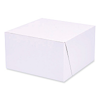 SCT Bakery Boxes, Standard, 7 x 7 x 4, White, Paper, 250/Carton (1521)