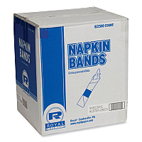 AmerCareRoyal Napkin Bands, Hunter Green, 1.5