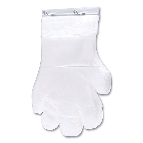 Inteplast Group Reddi-to-Go Poly Gloves on Wicket, One Size, Clear, 8,000/Carton (R2GOPE8K)