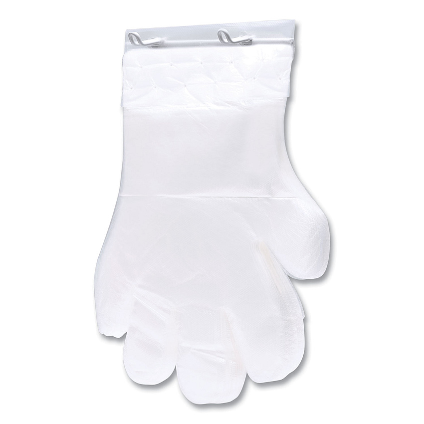 Inteplast Group Reddi-to-Go Poly Gloves on Wicket, One Size, Clear, 8,000/Carton (R2GOPE8K)
