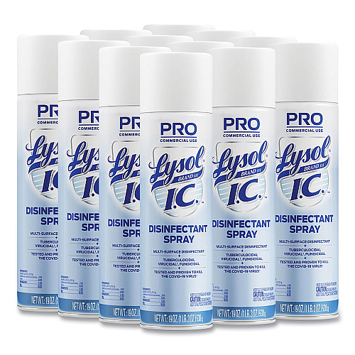 Lysol&reg; Pro Hospital Grade Lysol&reg; I.C. Disinfectant Spray, 12 Cans (95029CT)