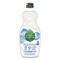 Seventh Generation Natural Dishwashing Liquid, Free and Clear, 19 oz Bottle, 6/Carton (44986CT)