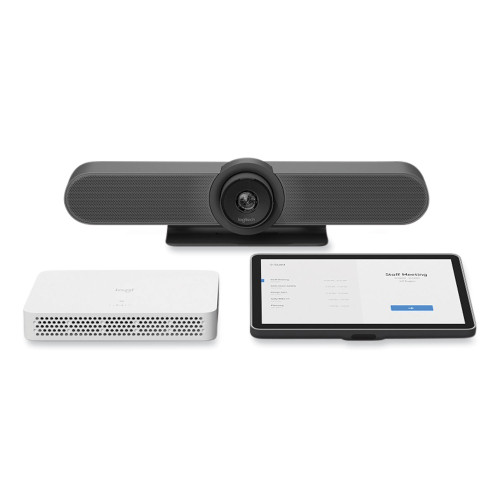 Logitech meetup + Roommate + tap IP Bundle, 1920 Pixels x 1080 Pixels, Black/White