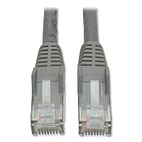 Tripp Lite CAT6 Gigabit Snagless Molded Patch Cable, 50 ft, Gray (N201050GY)
