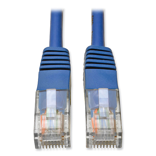 Tripp Lite CAT5e 350 MHz Molded Patch Cable, 10 ft, Blue (N002010BL)
