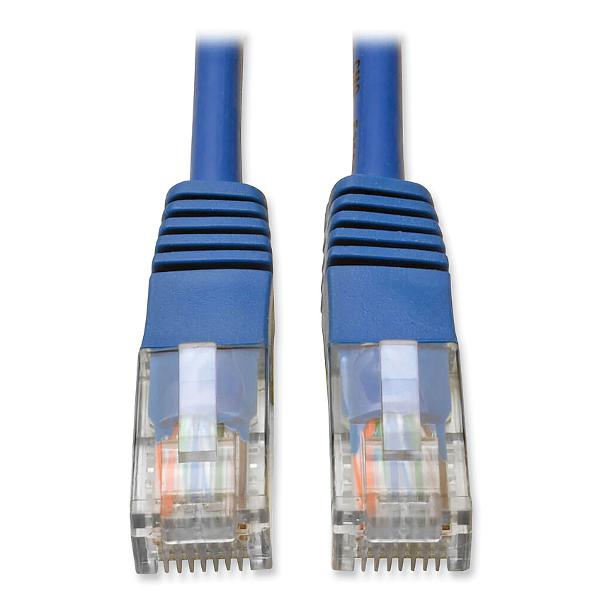 Tripp Lite CAT5e 350 MHz Molded Patch Cable, 10 ft, Blue (N002010BL)