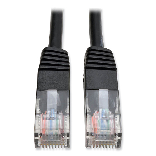 Tripp Lite CAT5e 350 MHz Molded Patch Cable, 10 ft, Black (N002010BK)