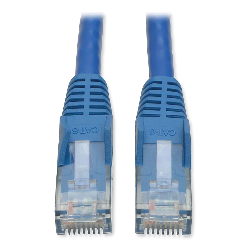 Tripp Lite CAT6 Gigabit Snagless Molded Patch Cable, 1 ft, Blue (N201001BL)