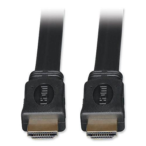 Tripp Lite High Speed HDMI Flat Cable, Ultra HD 4K, Digital Video with Audio (M/M), 6 ft, Black (P568006FL)