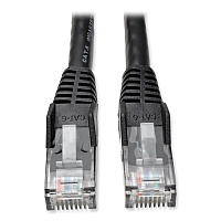 Tripp Lite CAT6 Gigabit Snagless Molded Patch Cable, 1 ft, Black (N201001BK)