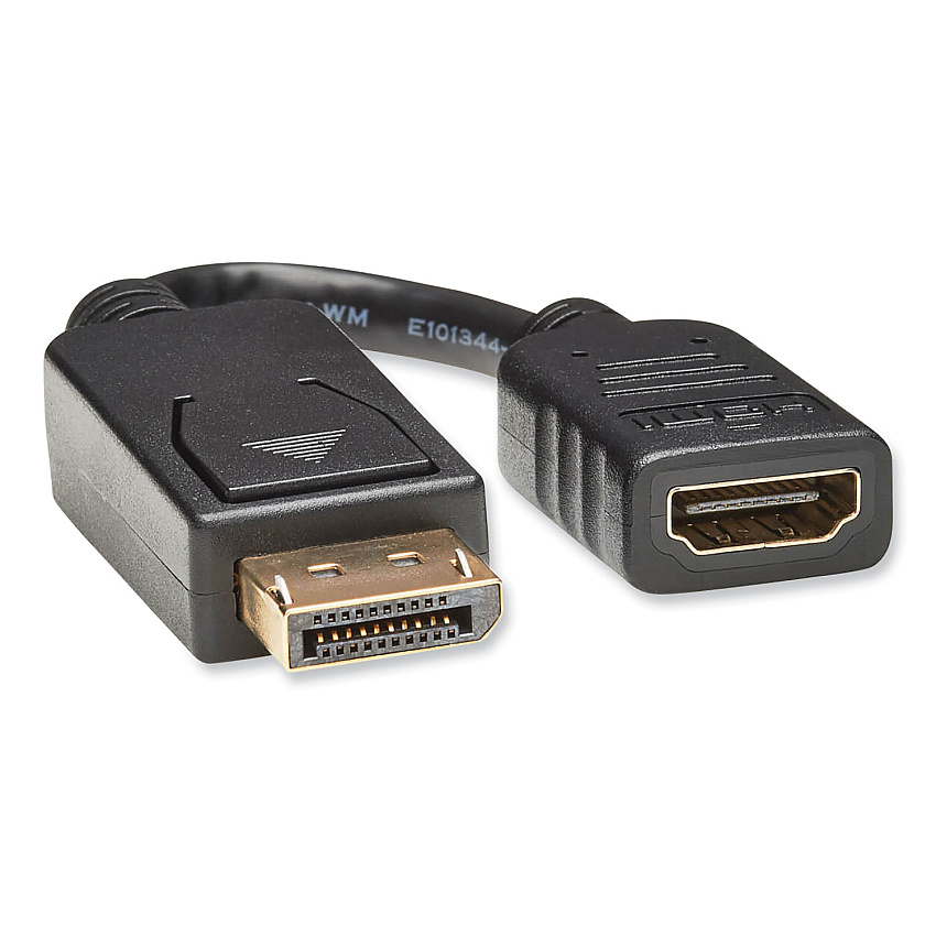 Tripp Lite DisplayPort to HDMI Adapter Cable, 6", Black (P136000)