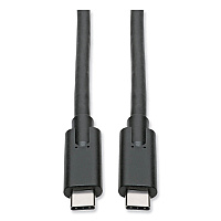 Tripp Lite USB 3.1 Gen 1 (5 Gbps) Cable, USB Type-C (USB-C) to USB Type-C (M/M), 5 A, 6 ft, Black (U4200065A)