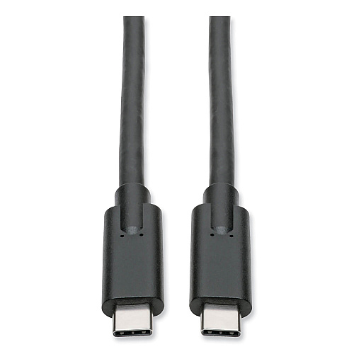Tripp Lite USB 3.1 Gen 1 (5 Gbps) Cable, USB Type-C (USB-C) to USB Type-C (M/M), 5 A, 6 ft, Black (U4200065A)