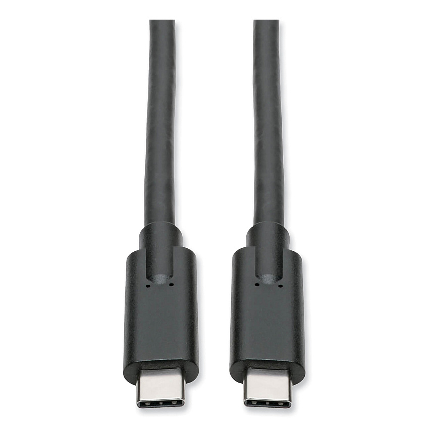 Tripp Lite USB 3.1 Gen 1 (5 Gbps) Cable, USB Type-C (USB-C) to USB Type-C (M/M), 5 A, 6 ft, Black (U4200065A)